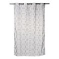 thumbnail image 1 of cortina de jacquard con arillos poliéster gris 210 x 140 cm, 1 of 5
