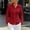 Red, variant on Xdegoge Long Sleeve Shirts for Women Button Down Dressy Collared Office Work Blouses Slim Fit Business Casual Professional Fall Basic formal Shirts