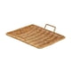 thumbnail image 4 of Bandeja tejida multiusos decorativa cuadrada para servir alimentos con asa para el hogar Grande, 4 of 9