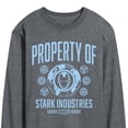 thumbnail image 3 of Marvel Iron Man - Property Of Stark Industries - Men's Long Sleeve Graphic T-Shirt, 3 of 5
