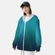 thumbnail image 3 of Fotbe Blue to turquoise Chaqueta con Protección Solar UPF 50+ para Hombre y Mujer, Camisa con Capucha y Bolsillos-XX-Large, 3 of 7