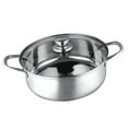 thumbnail image 3 of Thickened Double Bottom Stainless Steel Hot Pot, Even Heating Thermal Pot with Lid, Suitable for Home and Commercial Use, Compatible with Induction Cooktops, for Efficient, 3 of 8