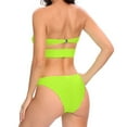 thumbnail image 4 of Elainilye Fashion Swimming Suits for Women Two Piece Swimsuit Sexy Bikini Top Split Swimsuit Bikini Set,Green, 4 of 8