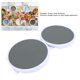 thumbnail image 4 of Giratorio Para Alimentos De Escritorio, Bandeja Para Servir De Mesa, 2 Rectas, Fácil Extensión, 2 Piezas, Diseño Minimalista, Fácil De Mantener Para Mesa De Comedor, 4 of 7
