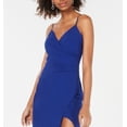 thumbnail image 3 of EMERALD SUNDAE Womens Blue Spaghetti Strap Sweetheart Neckline Full-Length Formal Hi-Lo Dress Juniors M, 3 of 3