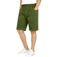 thumbnail image 2 of fatyb Boys Girls Long Shorts Knee Length Cotton School Uniform Shorts Elastic Waist Activewear Shorts, 2 of 7