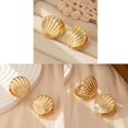thumbnail image 3 of Osdhezcn Small Shells Shaped Metal Earring Sweet Cool Studs Earring Cartilage Jewelry, 3 of 17