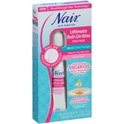 Nair Argan Oil Ultimate Roll-On Hair Remover Wax Face 0.52 oz