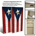 thumbnail image 4 of Skip's Garage Puerto Rico Flag Solid Wood Cornhole Board Set, 4 of 6