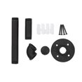 thumbnail image 3 of Portarrollos de papel higiénico CHAO industrial vintage de metal y hierro negro mate para montar en la pared, 3 of 5