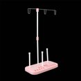 thumbnail image 3 of Kearding Soporte de 3 carretes para el hogar, bordado, máquina de coser y acolchado, organizador de piezas, soporte de bobina de hilo de coser para el Tela de costura y artesanía rosa Kearding HA0854-02B, 3 of 6