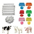 thumbnail image 3 of Pekkaxy Livestock Ear Tags, 1.97" x 1.58", Waterproof and Rust-Resistant for Clear Identification, for Cattle and Sheep Ranch Management and Traceability, 3 of 9