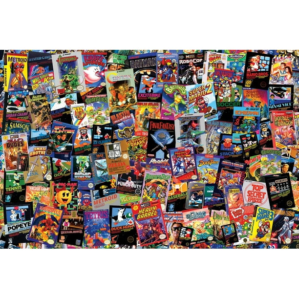 Videojuego retro Jigsaw Puzzle Toynk Armageddon de 8 bits, 1000 piezas