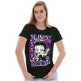 thumbnail image 3 of Kanji Style Cartoon Just Say Boop Women's T Shirt Ladies Tee Brisco Brands M, 3 of 5