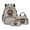 Bear & Paw Grey, variant on Black Cat Astronaut Planets Print School Supplies for Students 17 Inch Backpack with Lunch Box Pencil Case 3Pcs Set Large Capacity Bookbag for Boys Girls Back to School Gifts