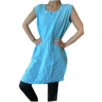 Mogul Women Blue Tunic Dress, Boho Embroidered Cotton dress, Sleeveless Comfy Beach Dresses L