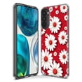 thumbnail image 3 of MUNDAZE LG Stylo 6 Mignonnes Marguerites Blanches Rouges à Pois Étui de Téléphone à Double Couche, 3 of 6