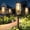 Warm White, variant on Taller Solar Pathway Lights Outdoor, 8 Pack Upgraded Solar Garden Lights Solar , Up to 15 Hours Outdoor Solar Lights for Yard Landscape Path Walkway Driveway (Cool White)