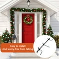 thumbnail image 3 of No-Drill Front Door Garland Hanger - Heavy Duty Adjustable Christmas Decor Holder for Wreaths & Lights (20lb Capacity), 3 of 7