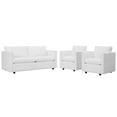 thumbnail image 2 of Modway Activate 3 Piece Upholstered Fabric Set in White, 2 of 6