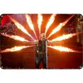 thumbnail image 1 of Placa Metal Vintage Banda Rammstein Barra Pintura Hierro Rectangular 40x30cm, 1 of 8