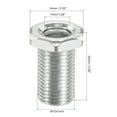 thumbnail image 2 of Unique Bargains 25mm Long Pipe Hexagon Countersunk Flat Head M10 Thread Lamp Rod 10 Pack, 2 of 5
