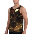 thumbnail image 2 of KLL Classical Golden Casino Print Men's Muscle Gym Workout Stringer Tank Tops Bodybuilding Fitness T-Shirts Tank Tops Men-XX-Large, 2 of 7