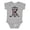AC-Heather Grey, variant on Letter K Monogram Tribal Arrow Girls Baby Bodysuit