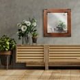 thumbnail image 4 of Hosley Wooden Brown Frame Mirror 20 Inch High, 4 of 8