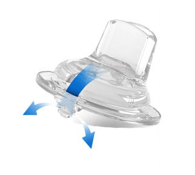 Bebek 8 oz, Silicone Soft Spout Bottle w Handles Light Blue.