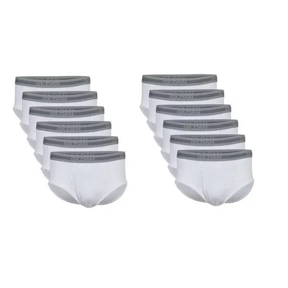 Gildan Men's Underwear Briefs, Multipack, White (12-Pack)