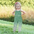 thumbnail image 3 of NAISIBABY Girls Suspenders Jumpsuit, Sleeveless Fashion Printed Summer Romper Green 2T, 3 of 5