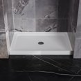 thumbnail image 2 of JimsMaison 32"x 48" Shower Base,Shower Pan Center Drain 4-Wall Alcove,White, 2 of 6