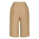 thumbnail image 5 of WILLBEST Pantalones Casuales para Mujer, Pantalones Cortos de Verano Cómodos, Uso Diario Versátil, Diseño de Color Sólido, Ajuste Relajado para Darle Estilo. Extra Chica, 5 of 5