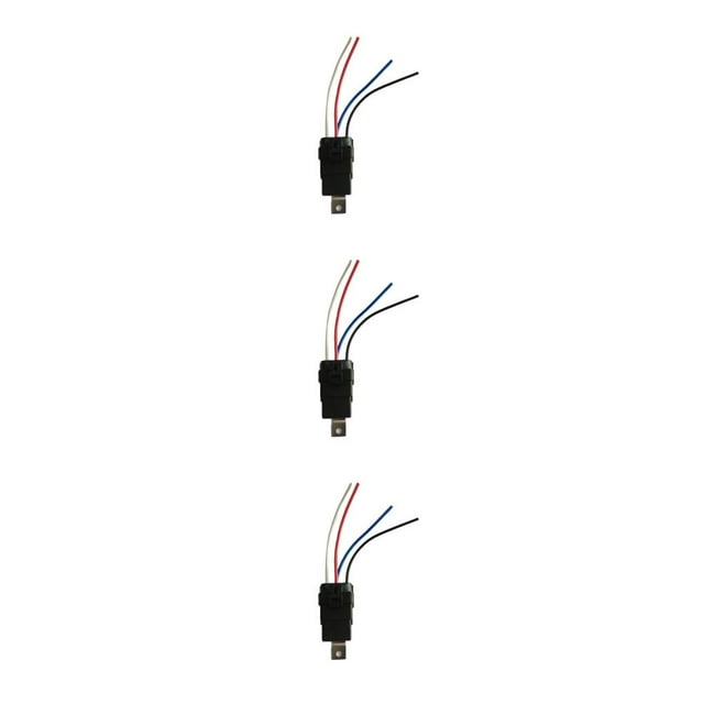 ZheElen Car Relay Switch Electronic Automotive Interior Harness Controller Wiring Connector Automobile Replacement Equipment 12V 4Pin 3Set