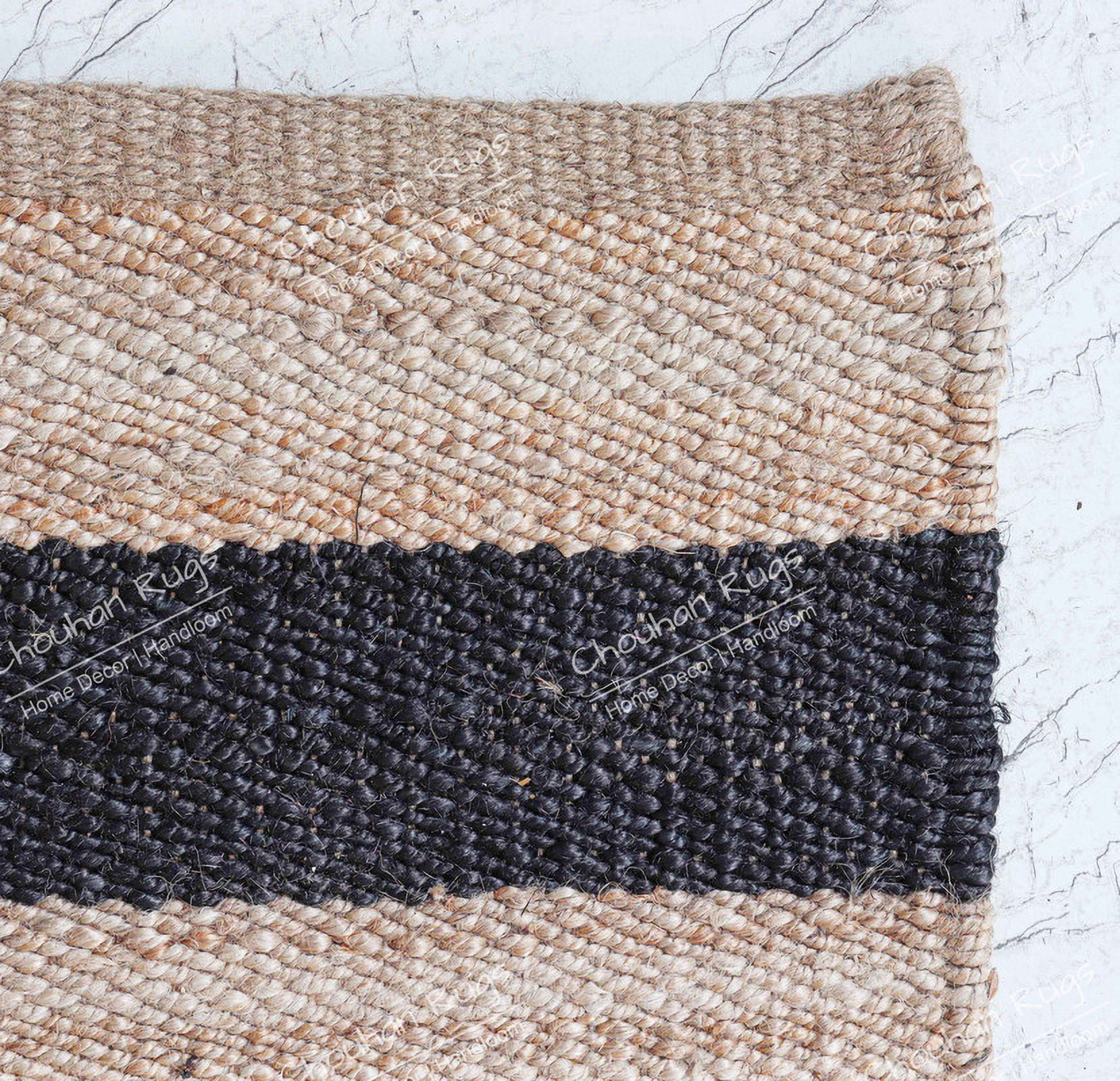 Chouhan Rugs Natural Jute Hemp Runner Rug Bohemian Rug Decor Rug Handwoven Rug Custom Rug Decorative Rug
