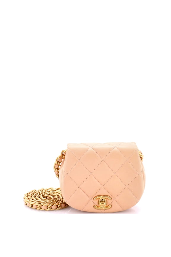 Pre-Owned Coco Mail Clutch with Chain Quilted Calfskin Mini By Rebag