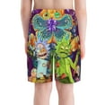 thumbnail image 3 of Rick And Morty Boy'S Swim Trunks Quick Dry Board Shorts Kids Beach Swim Shorts Bathing Suits Swimsuit, 3 of 7