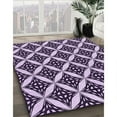 thumbnail image 2 of Ahgly Company Indoor Rectangle Patterned Dark Purple Area Rugs, 2' x 5', 2 of 6