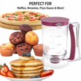 thumbnail image 5 of Chef Buddy 4-Cup Pancake Batter Dispenser, Purple, 5 of 7