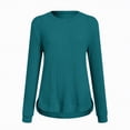 thumbnail image 4 of kaprioy Women's Mock Turtleneck Long Sleeve Shirts Fall Ribbed Tops Fleece Basic Layering Soft Thermal Undershirts Tee Long Sleeve Shirts For Women Casual Fit Fall Lightweight Sweaters, 4 of 5