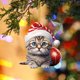 thumbnail image 4 of Adorno Navideño De Acrílico 2D Con Gato Divertido Adorno De Acrílico Con Gato Adorno Navideño De Acrílico Con Doble Impresión Colgante Navideño Divertido Regalo De Navidad Colgante Divertido 1 Unidad, 4 of 5