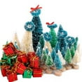 thumbnail image 5 of (Clearance) BNNG 30PCS Mini Sisal Trees, Artificial Mini Christmas Trees Bottle Brush Trees with Wooden Base for Xmas Winter Home Table Decoration Christmas Table Top Decor Winter Crafts Ornaments, 5 of 7