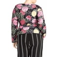 thumbnail image 2 of RACHEL ROY $75 Womens New Ginger Floral e-Front Blouse Black 1X B+B, 2 of 2