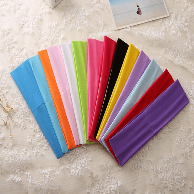 Diadema de yoga de estilo minimalista y de moda, pañuelo deportivo, diadema elástica de seda de leche monocromática