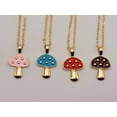 thumbnail image 5 of Mushroom Necklace for women Boho Jewelry Various Colors, 5 of 8