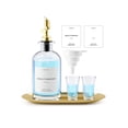 thumbnail image 1 of Dispensador de enjuague bucal Moryimi de vidrio de 500 ml con vasos y bandeja, 1 of 6