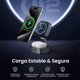 thumbnail image 5 of 2X Estación de Carga Plegable , Cargador Inalámbrico Rápido Magnético para 15 14 13 12, para AirPods3 2 Pro (Sin Adaptador de CA), 5 of 7