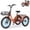 Orange, variant on MOONCOOL TK1 Folding Electric Tricycle for Adults,48V 14.5Ah Removable battery, Peak 1000W Motor, 20" Fat Tire Step-Thru 3 Wheel Electric Bicycle W/ Mirrows Kit