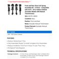thumbnail image 2 of Front and Rear Strut Coil Spring Assembly Kit - 4-Piece - Compatible with 2010 - 2012 Subaru Outback (Excludes Models with Manual Transmission) 2011, 2 of 2